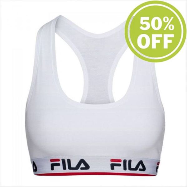 Bralettes Fila Mujer Blancas - 1 Pack Unlined - España 832174WTL